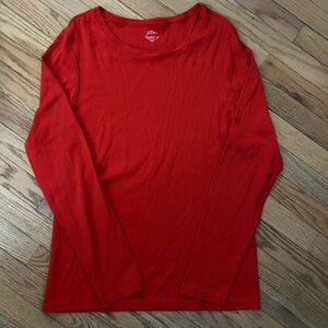 J. Crew Perfect-fit long-sleeve crewneck T-shirt Size XXL